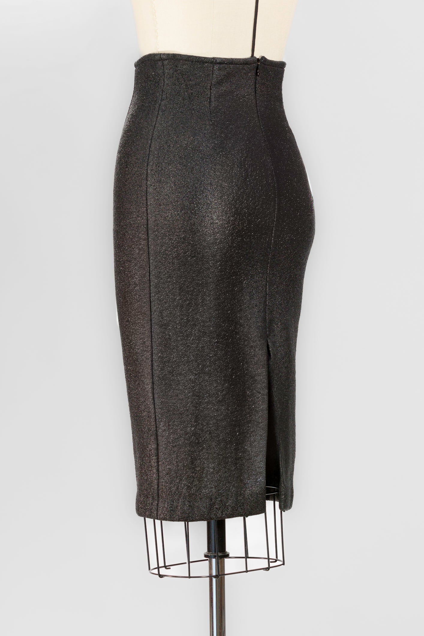 Lunar Sheen Pencil Skirt