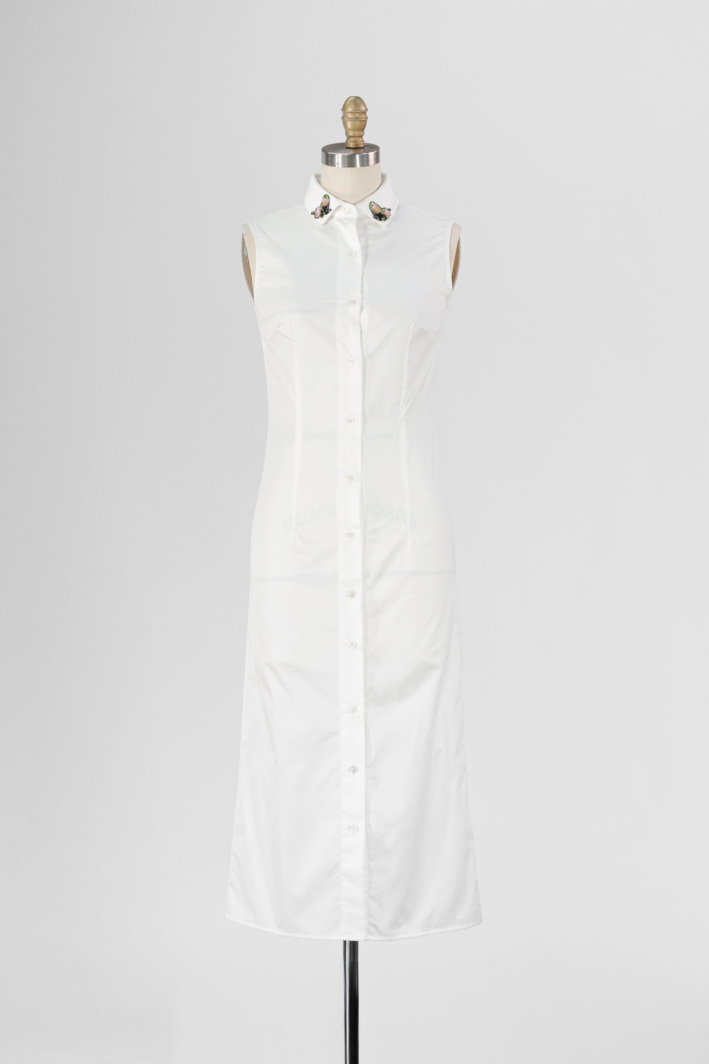 Élégance Structurée Sleeveless Dress