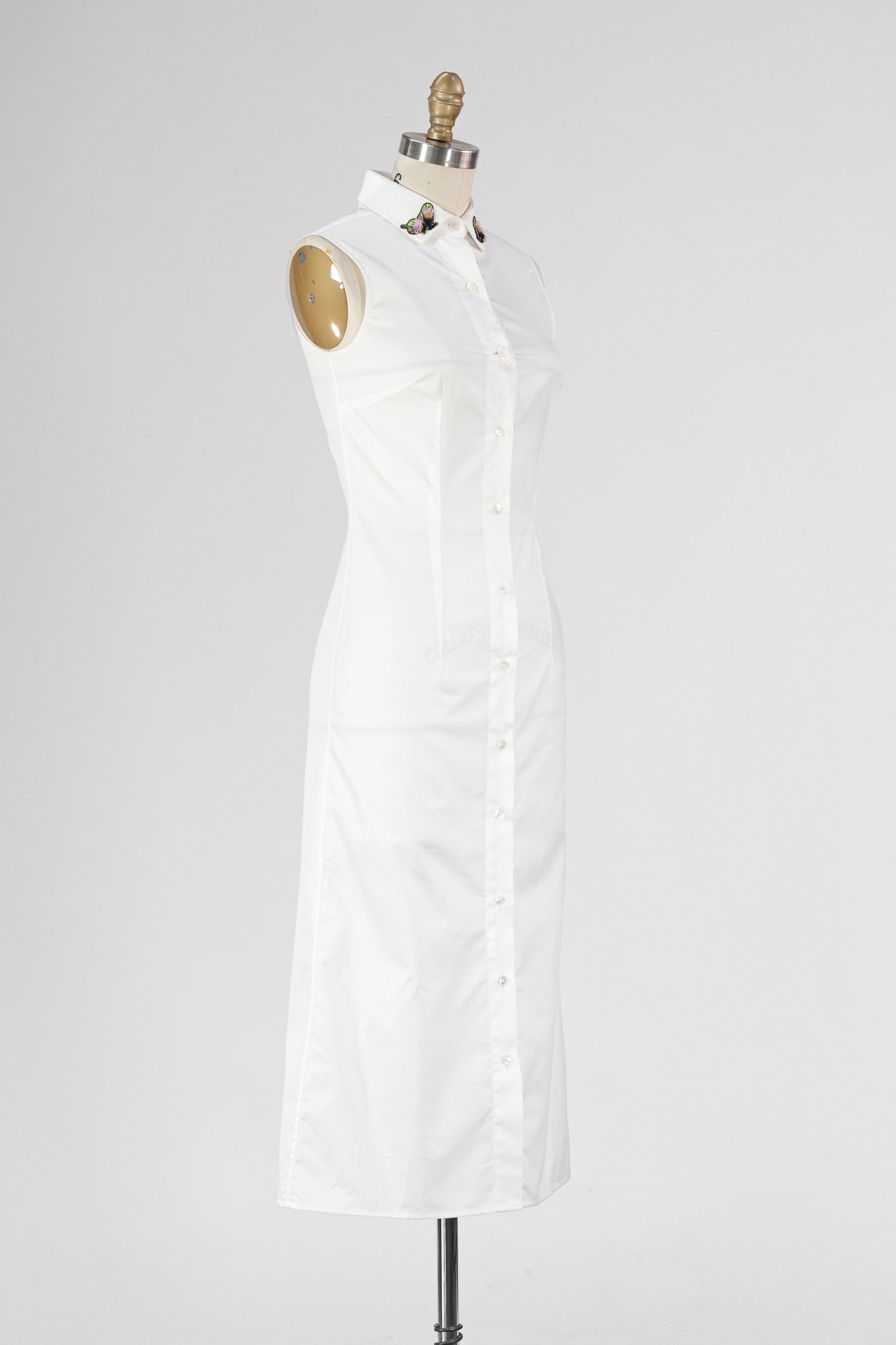 Élégance Structurée Sleeveless Dress
