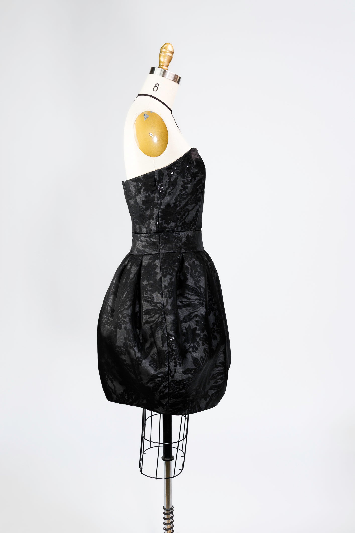 Midnight Petal Bubble Dress