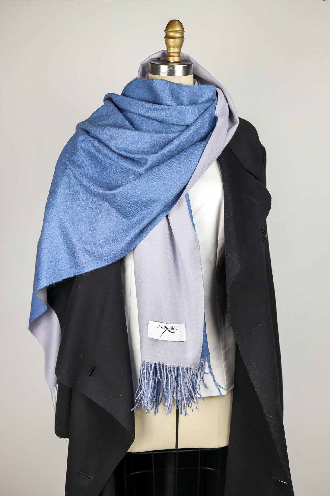 Wool Blend two Tone Scarf