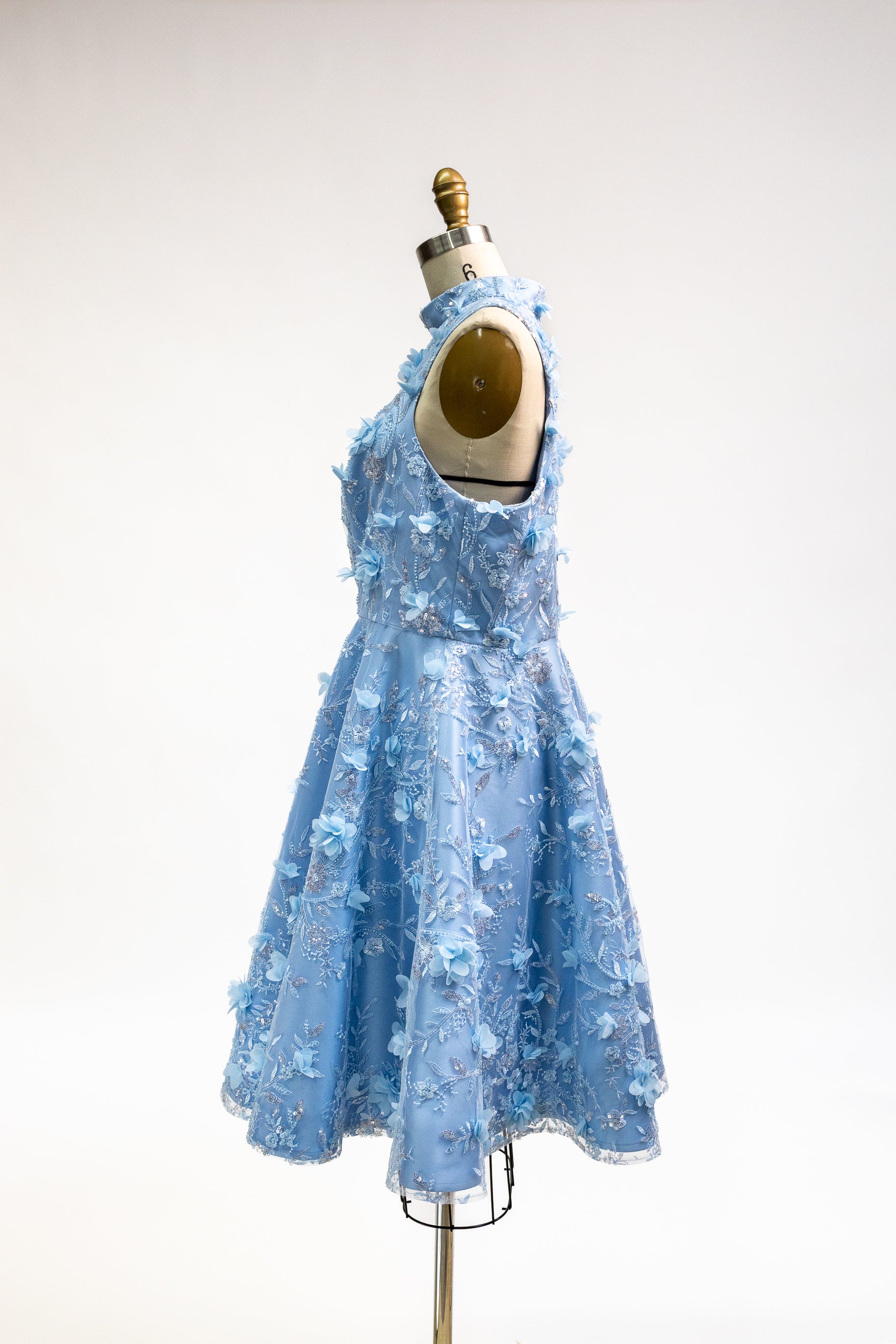 Hand Embroidered Sequin Floral Dress