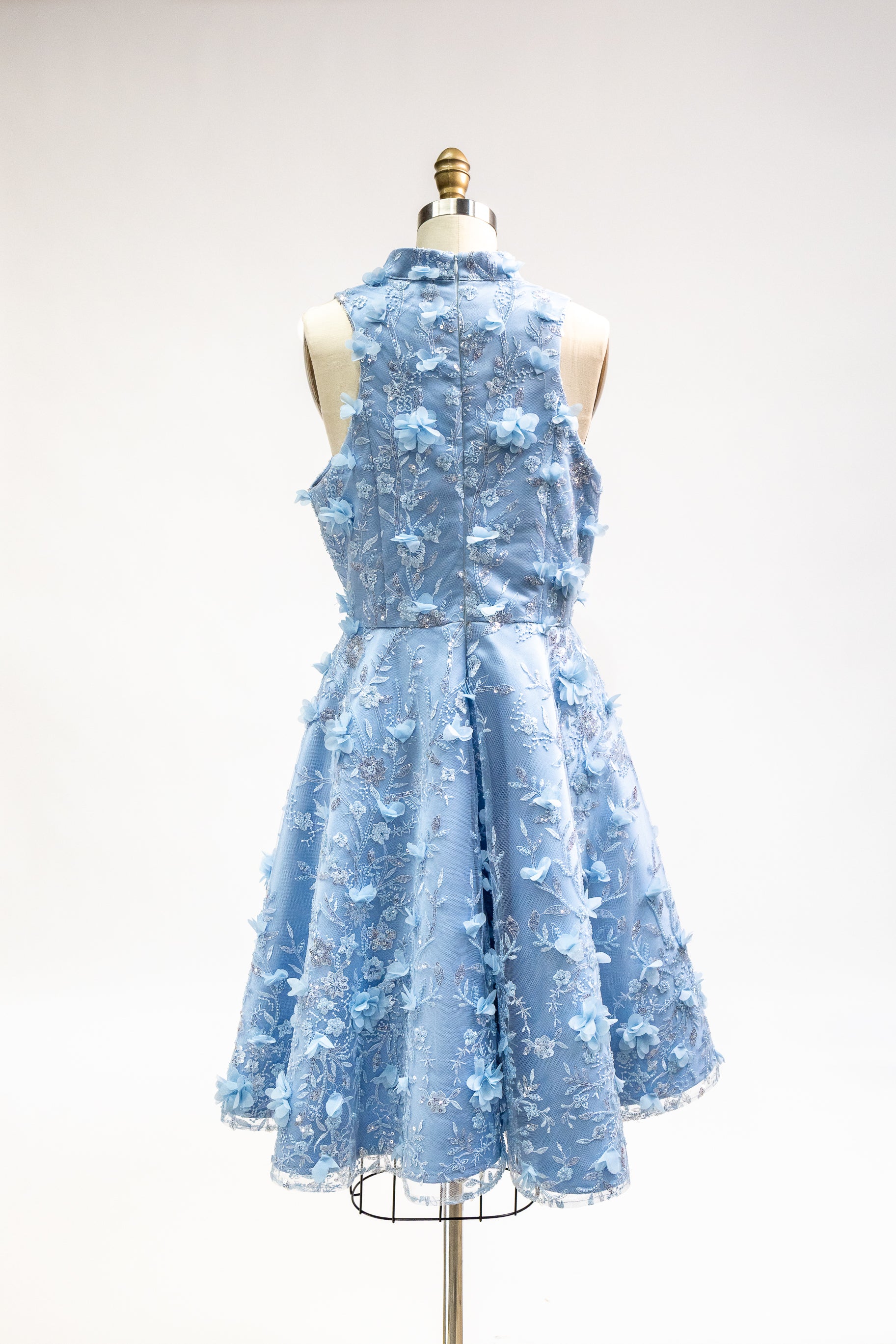 Hand Embroidered Sequin Floral Dress