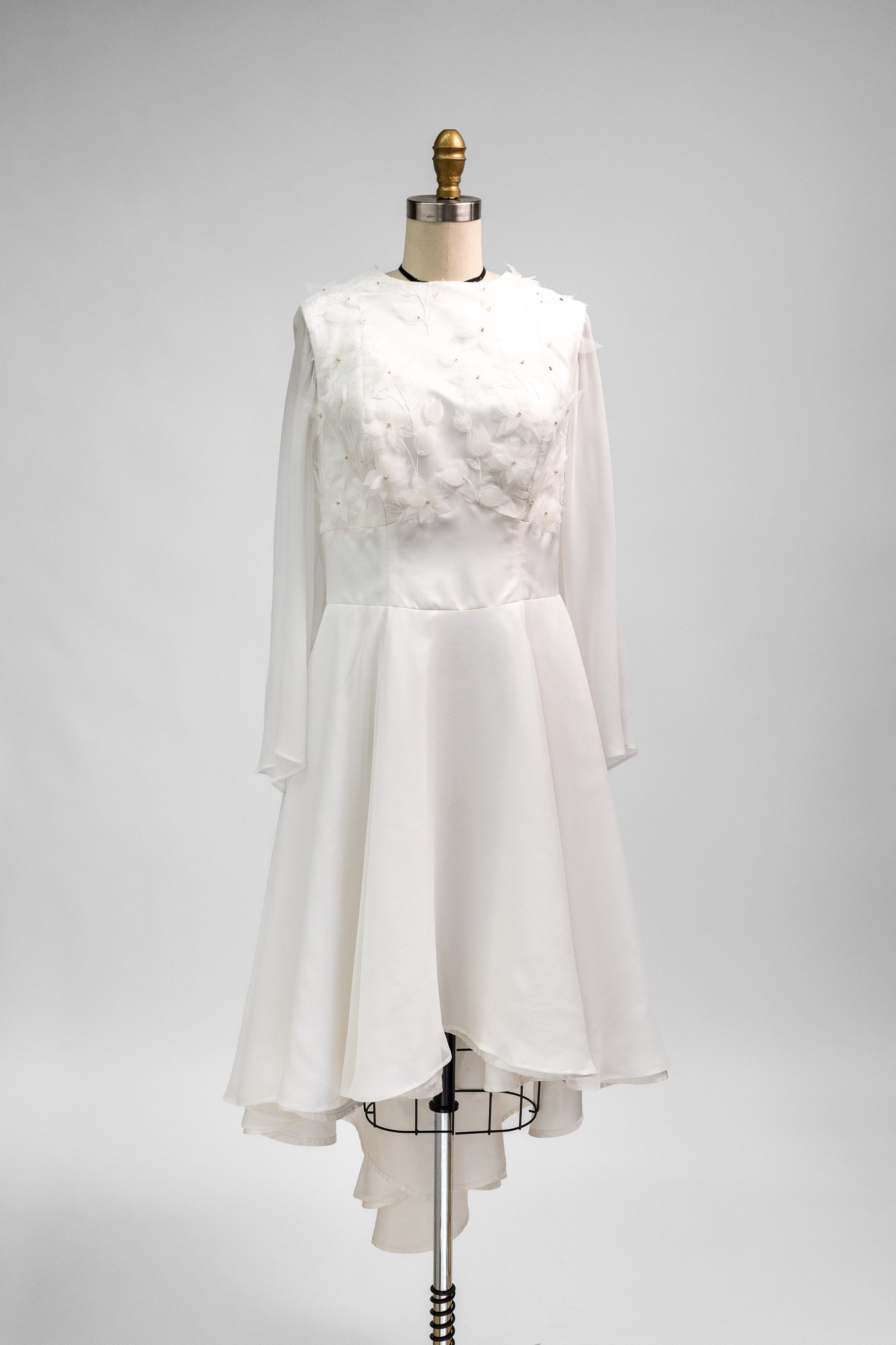 Cascade Silk Chiffon Dress