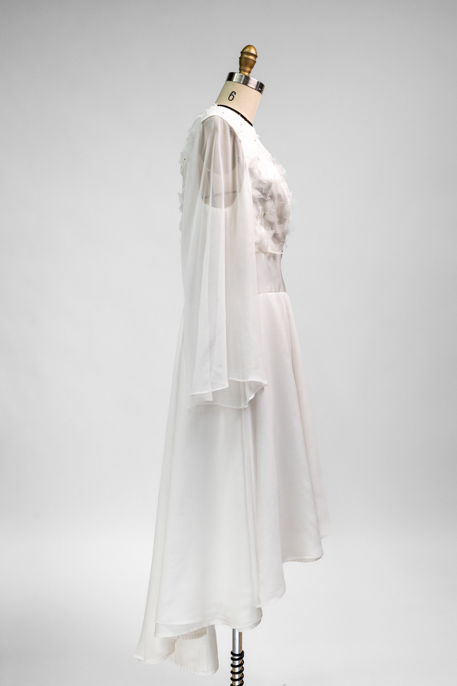 Cascade Silk Chiffon Dress