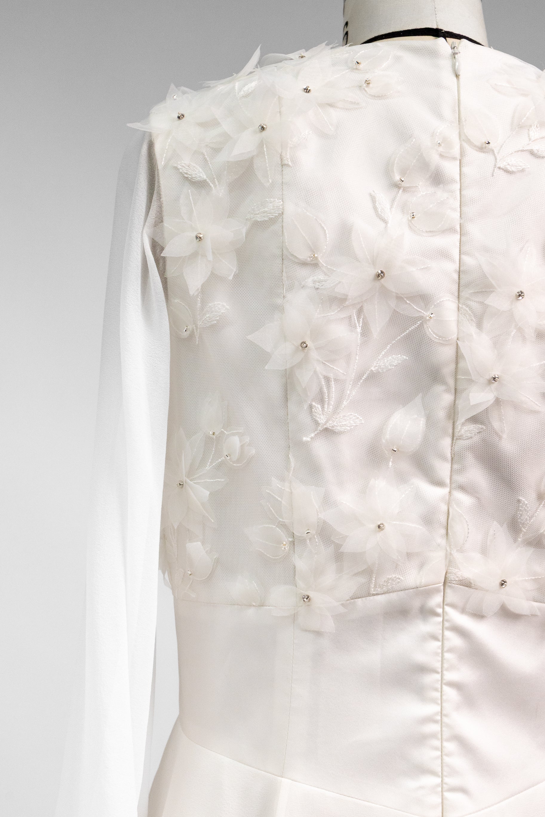 Cascade Silk Chiffon Dress