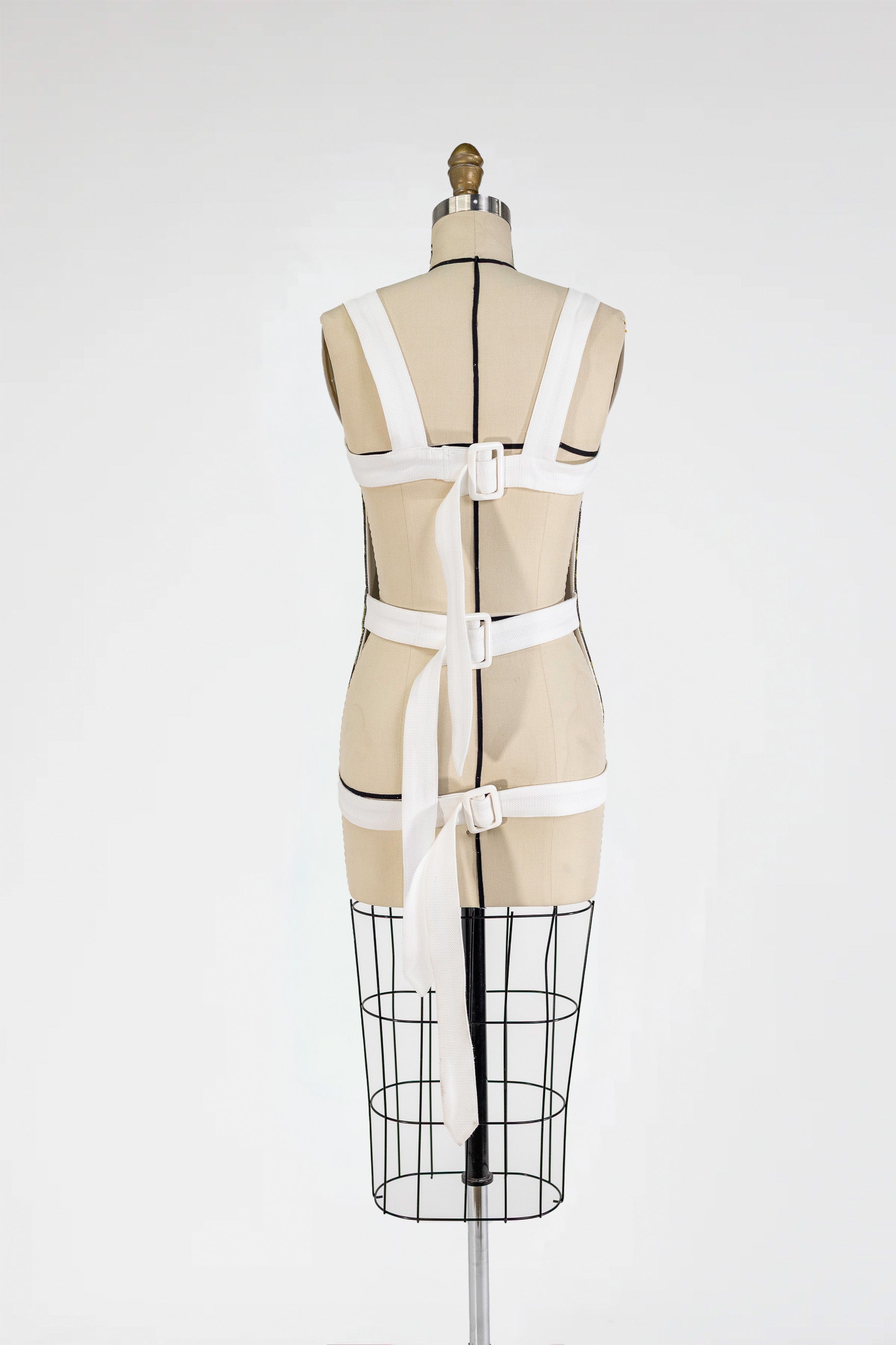 Broken Columns Top – Frida Kahlo Jacquard Portrait Corset