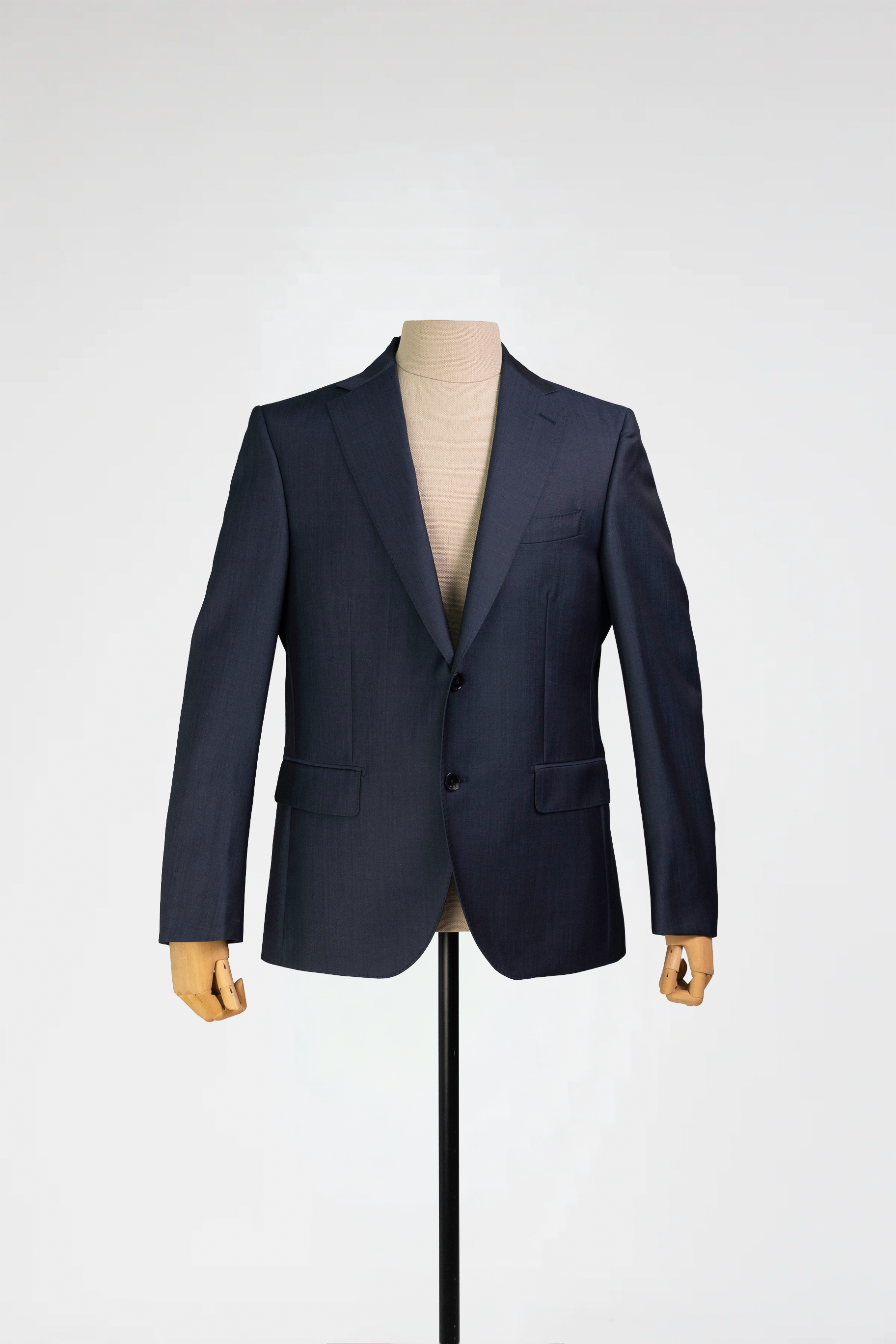 Navy Italian Silk-Wool Blazer