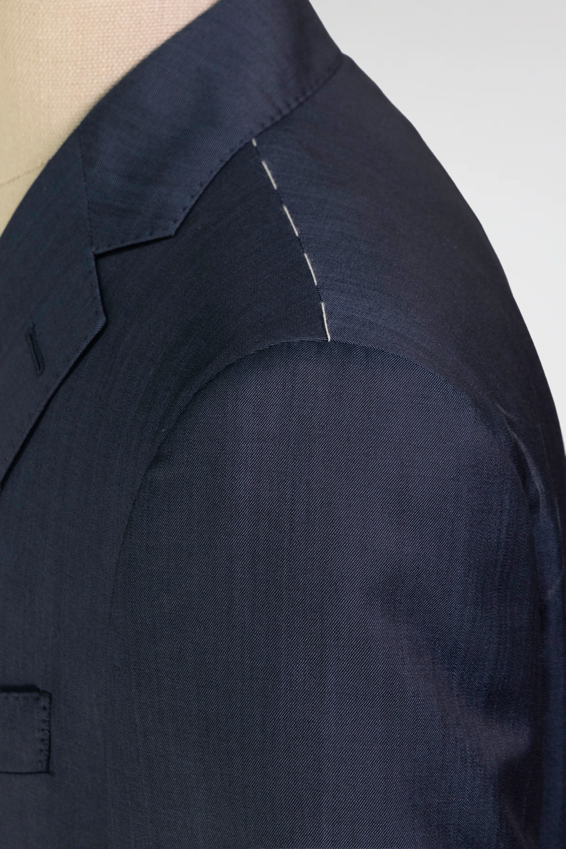 Navy Italian Silk-Wool Blazer
