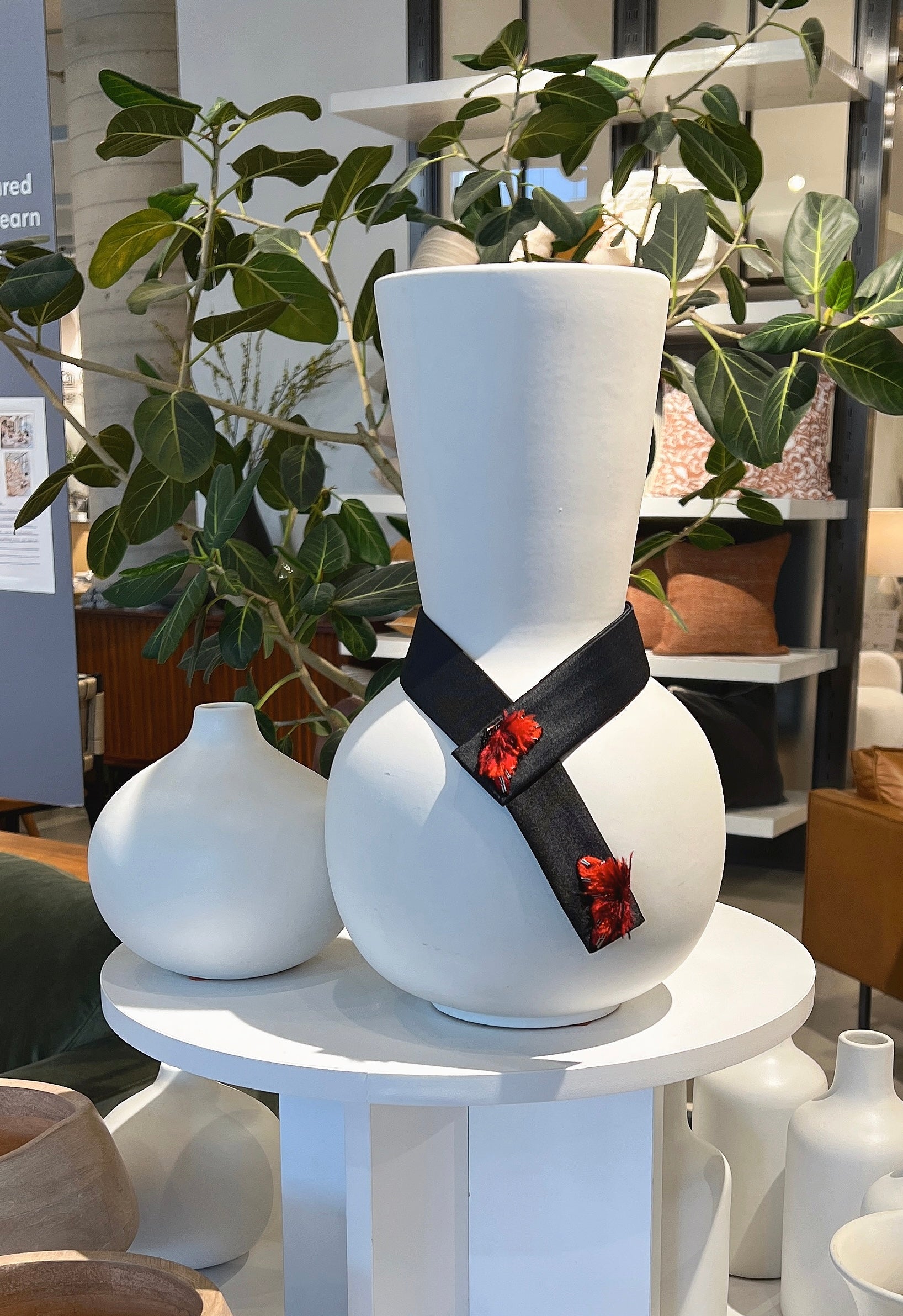 Embroidered Butterfly Side Tie R