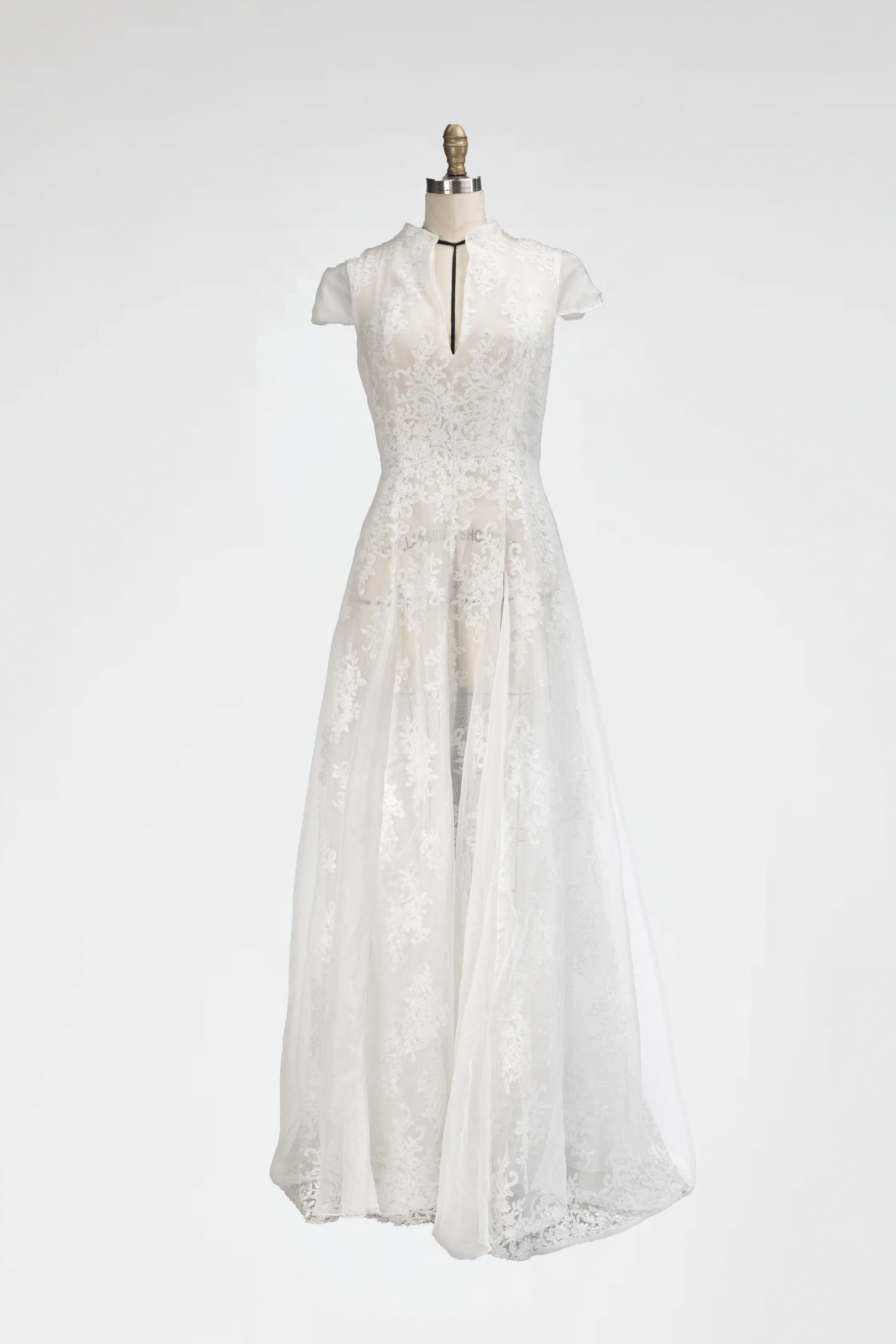 Lily Bloom Embroidered Tulle Gown