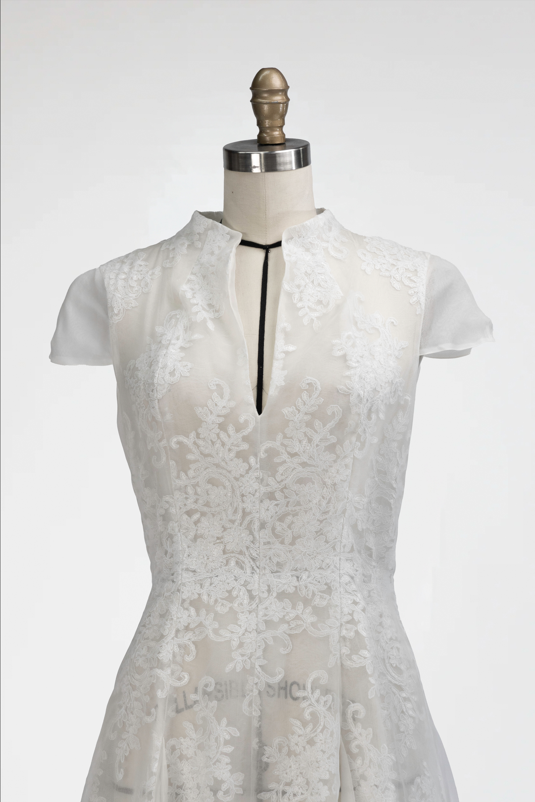 Lily Bloom Embroidered Tulle Gown