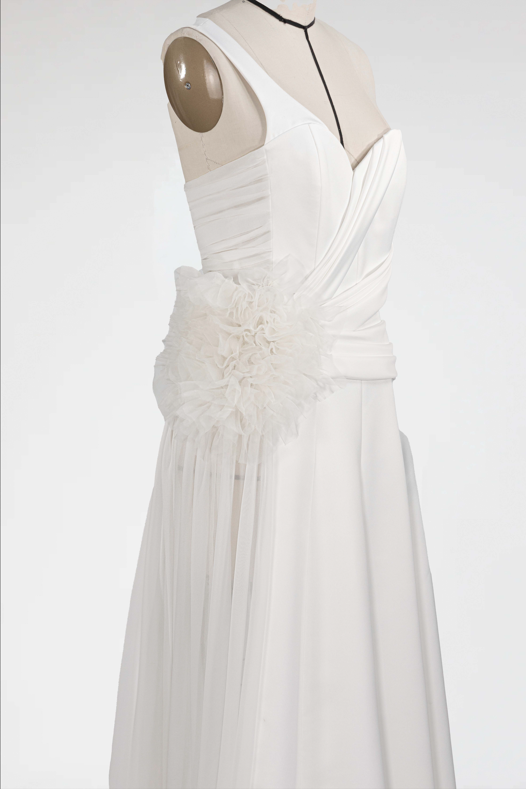 The Marigold Bloom Draped Gown