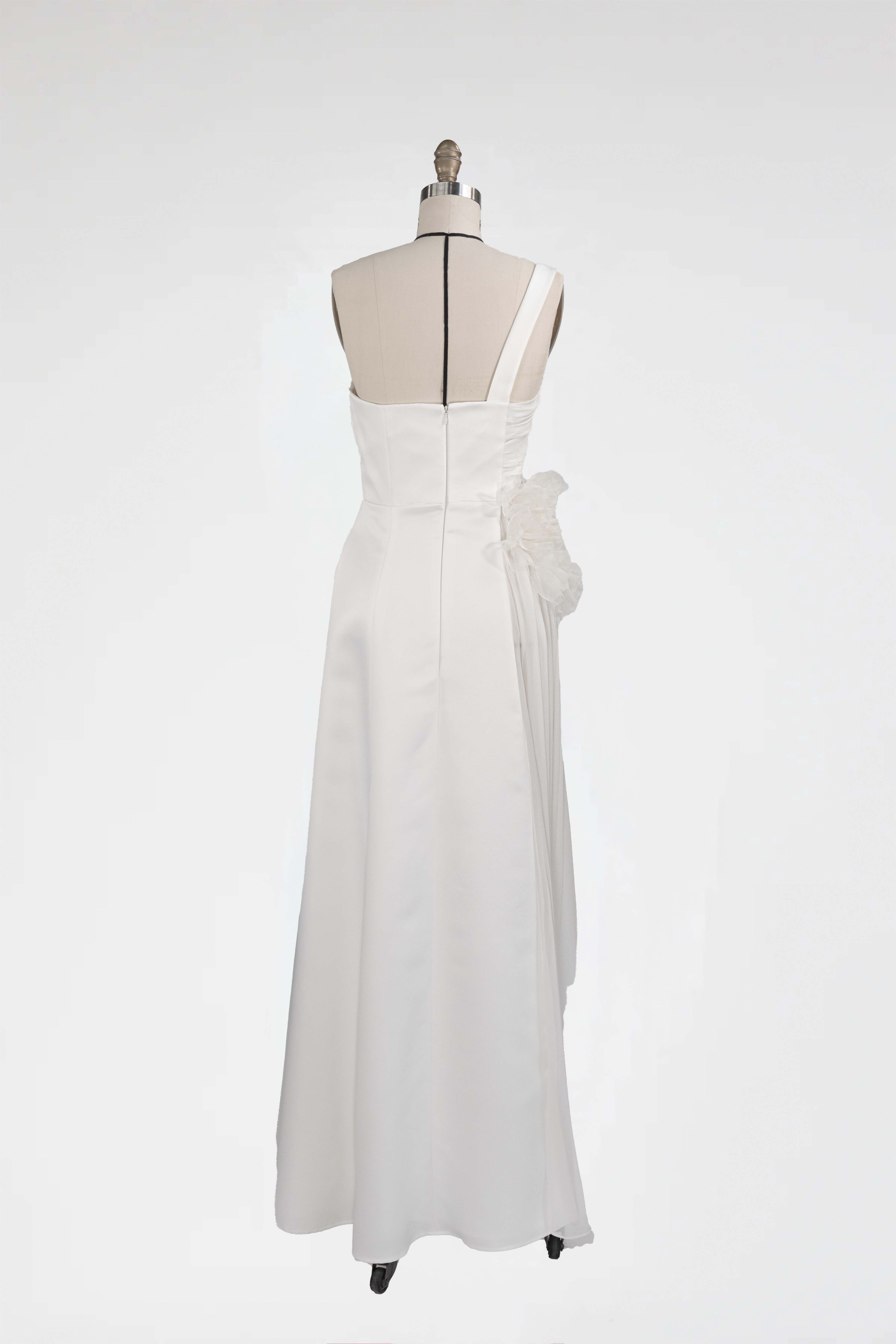 The Marigold Bloom Draped Gown