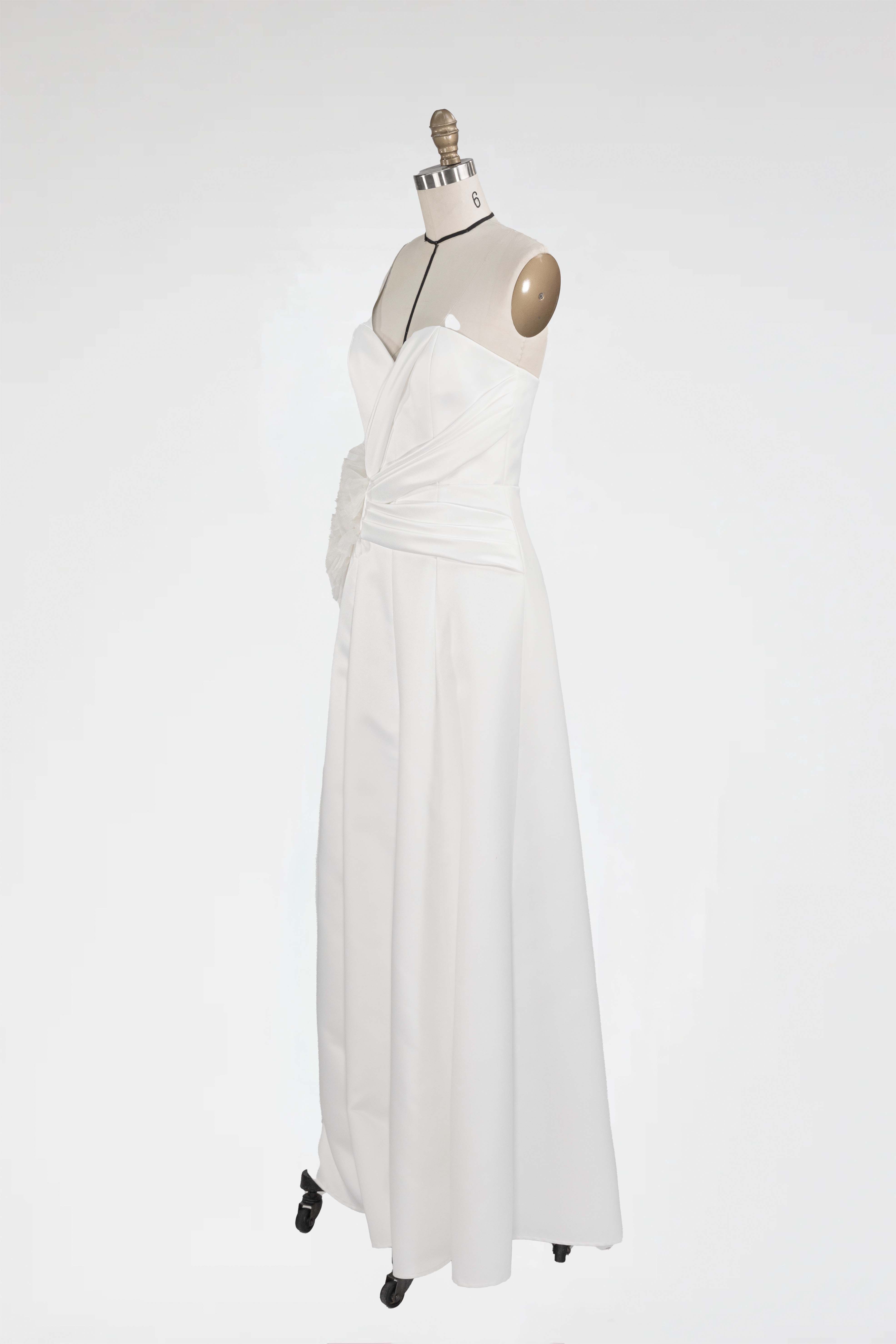 The Marigold Bloom Draped Gown