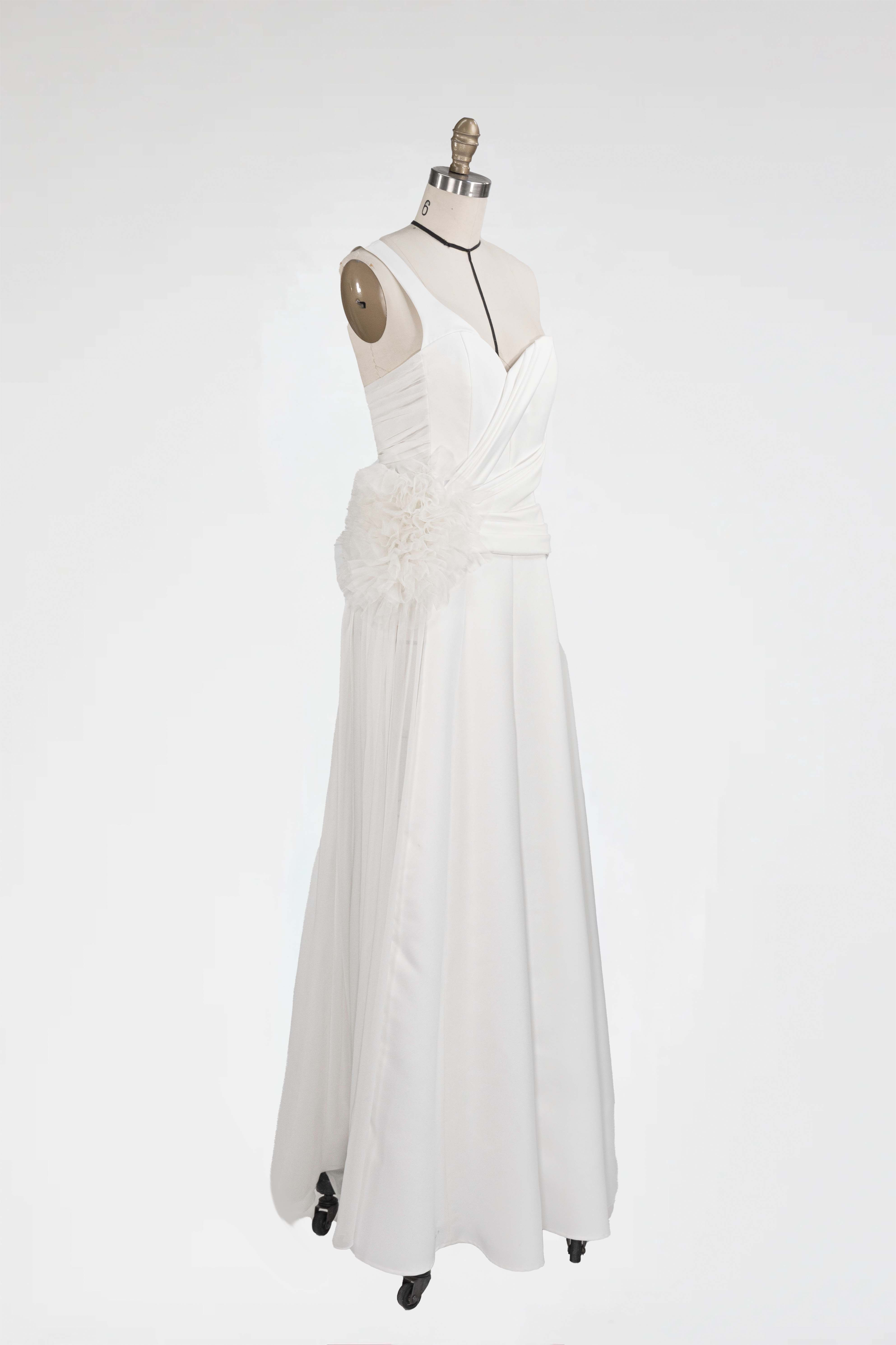 The Marigold Bloom Draped Gown