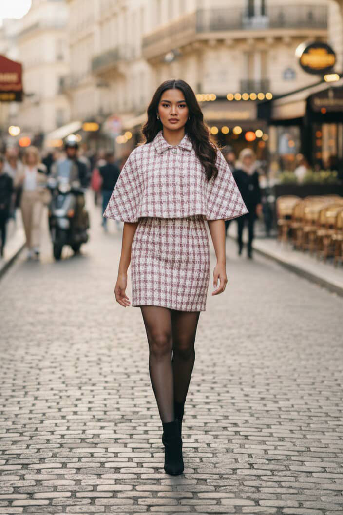 Pastel Tweed Ensemble