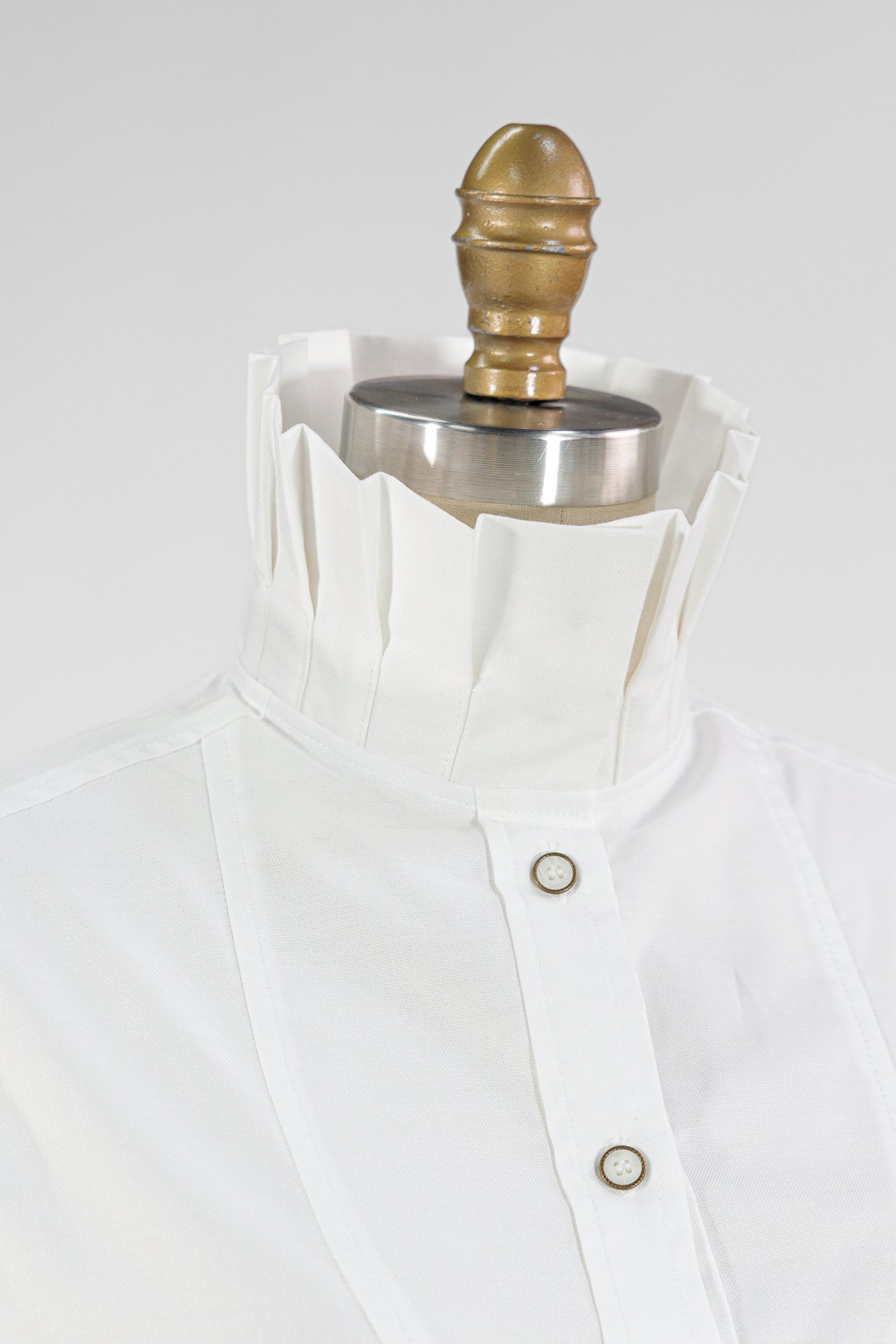 Structured Pleated Collar Blouse