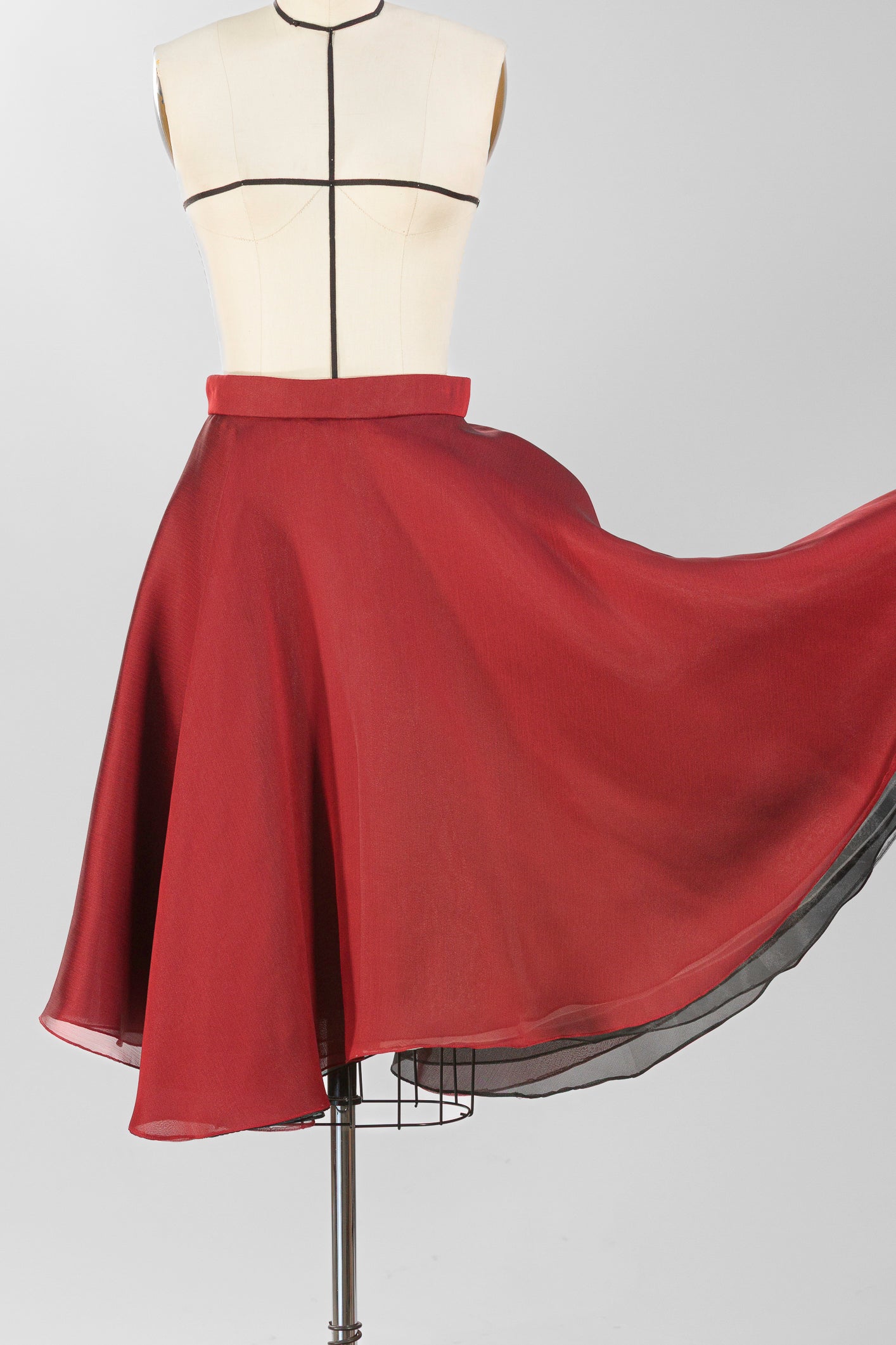 Silk Chiffon Skirt