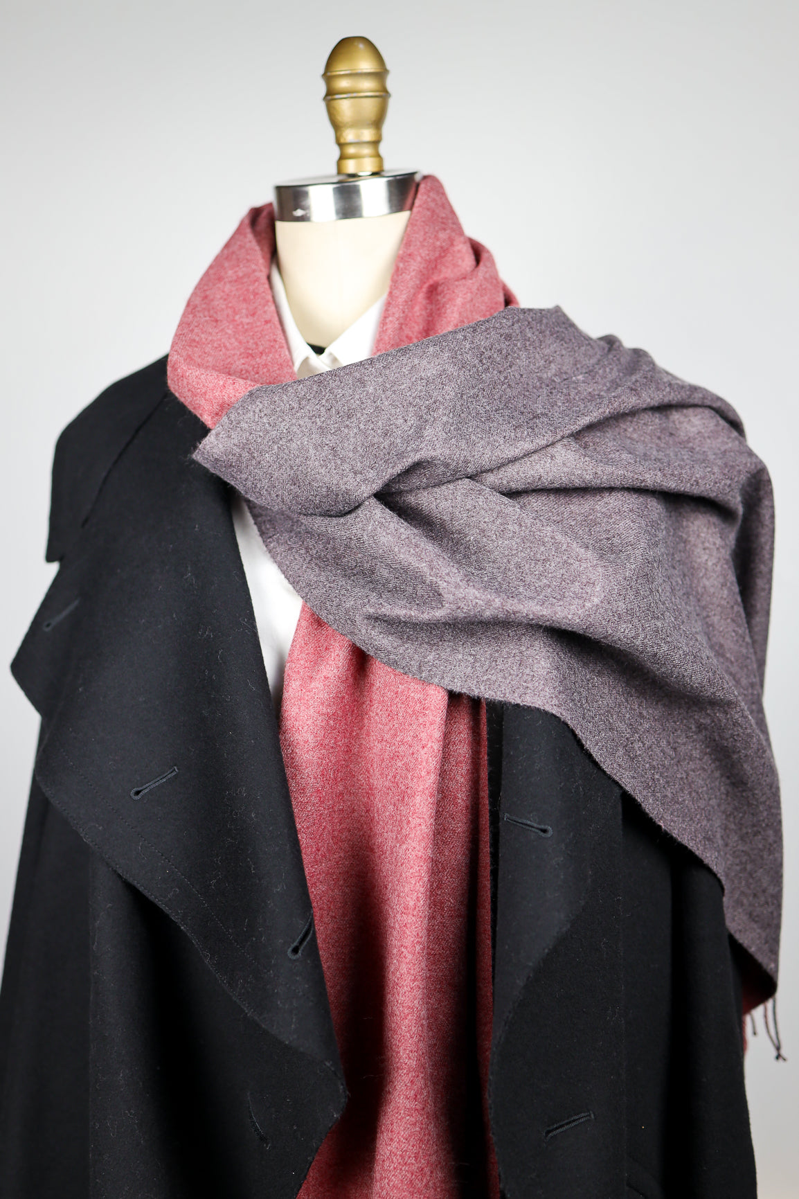 Wool Blend two Tone Scarf