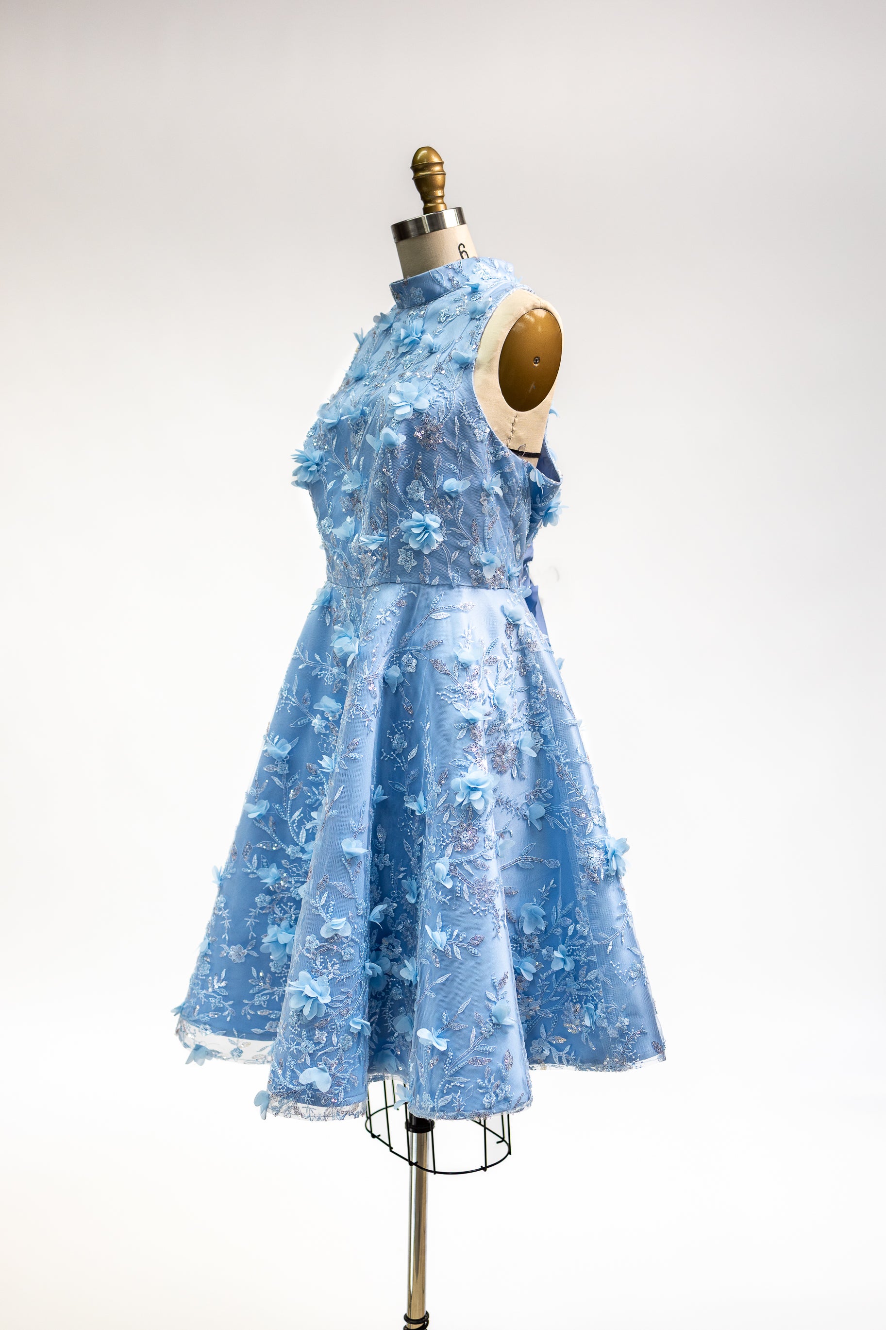 Hand Embroidered Sequin Floral Dress