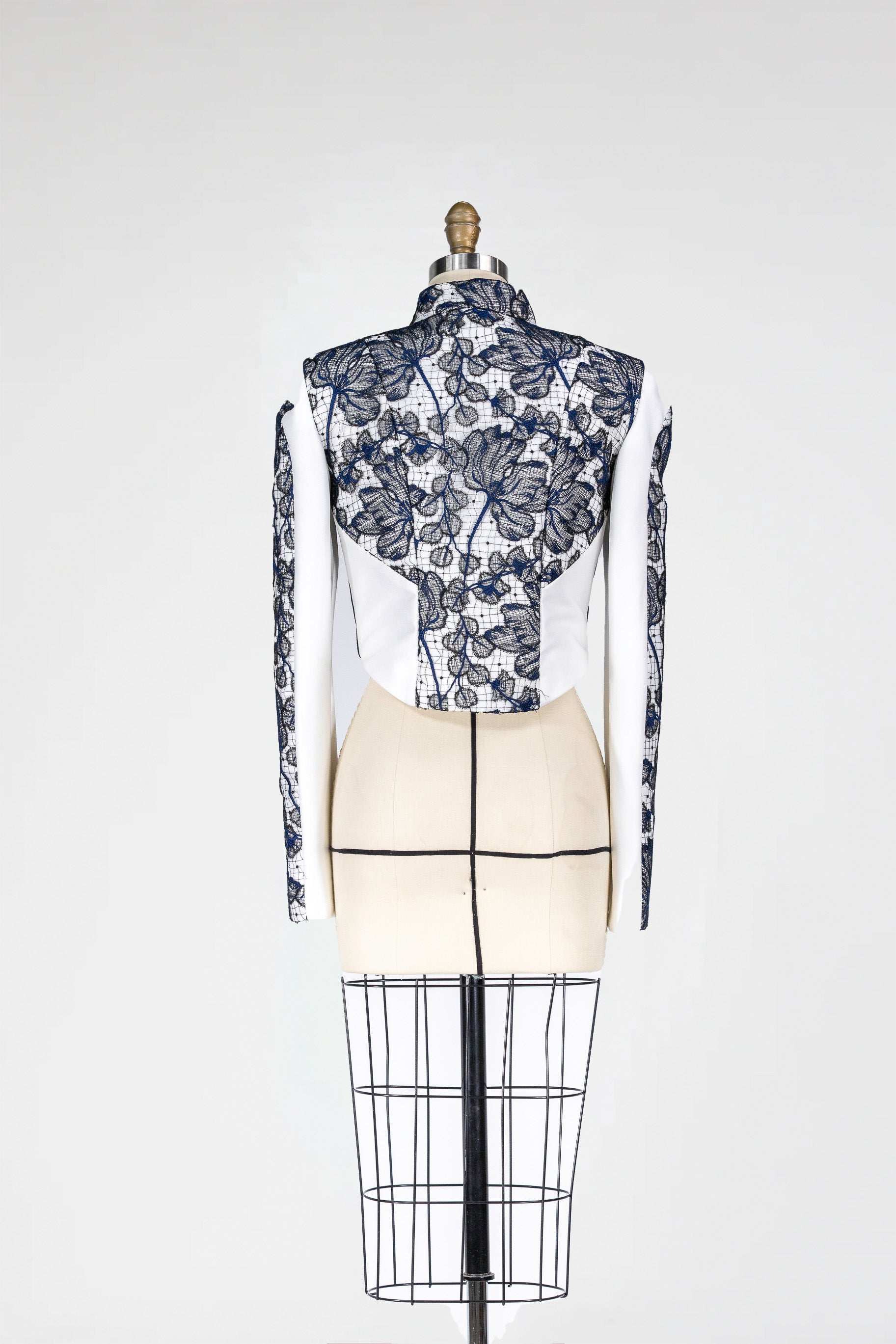 Luxe Contrast Lace Jacket