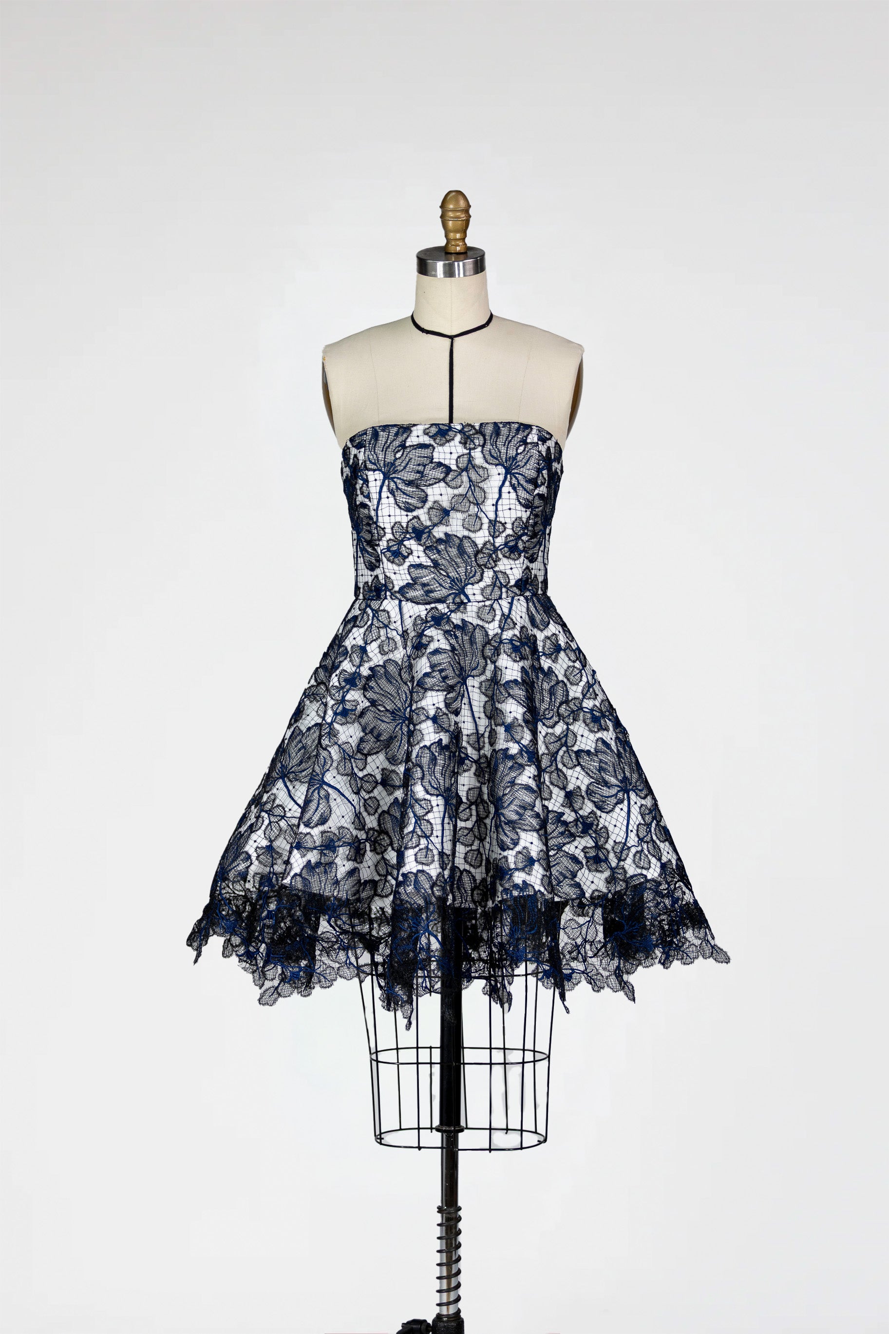 Midnight Bloom Lace Dress