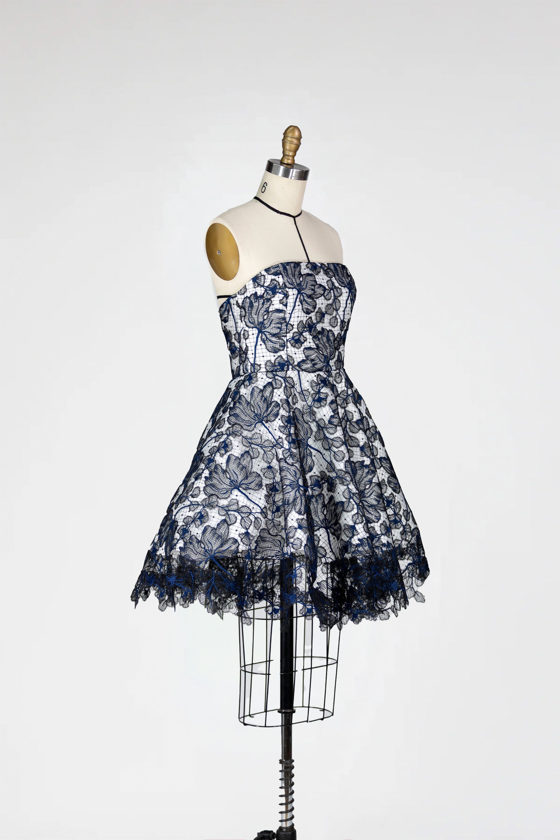 Midnight Bloom Lace Dress