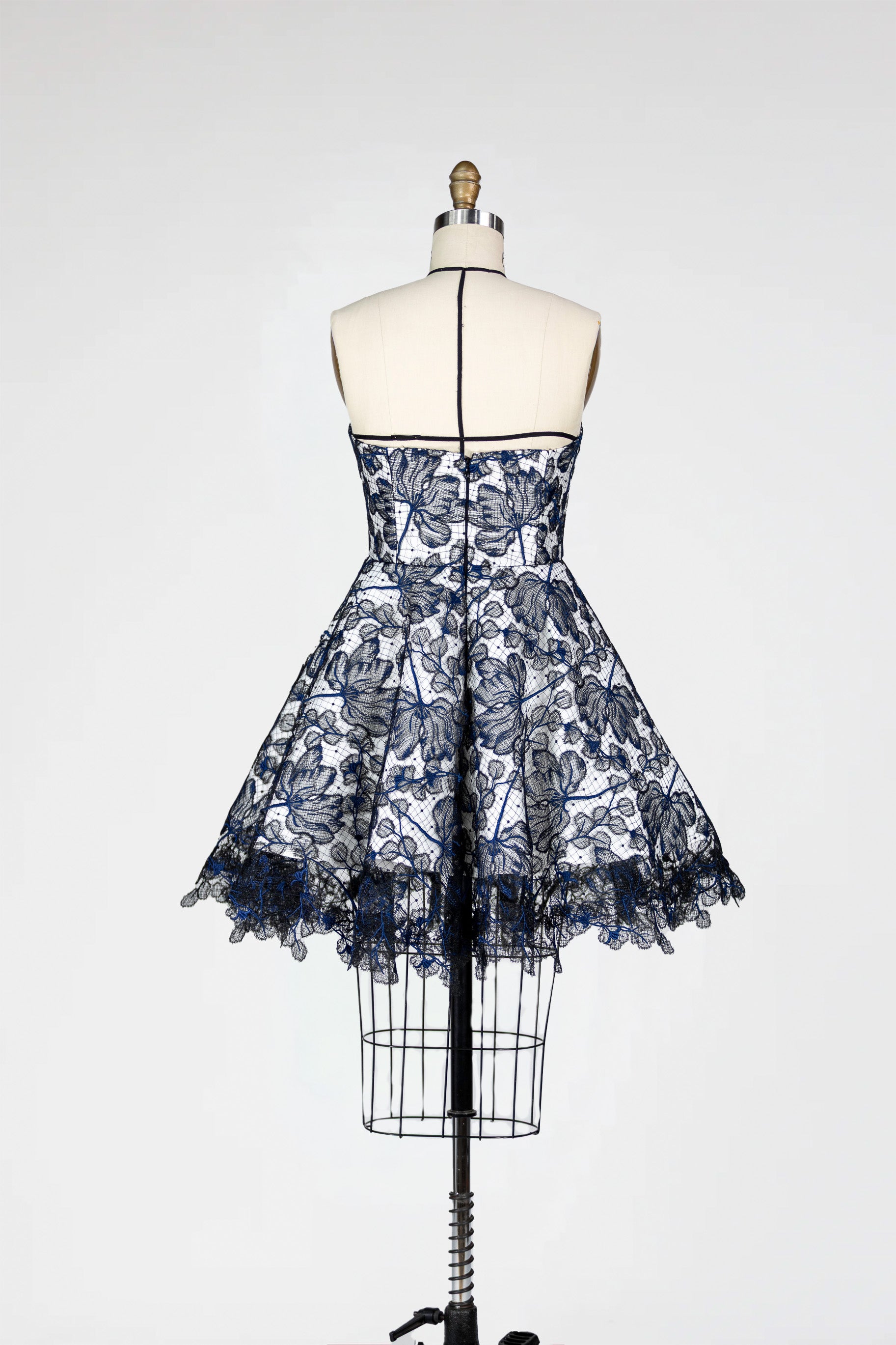 Midnight Bloom Lace Dress