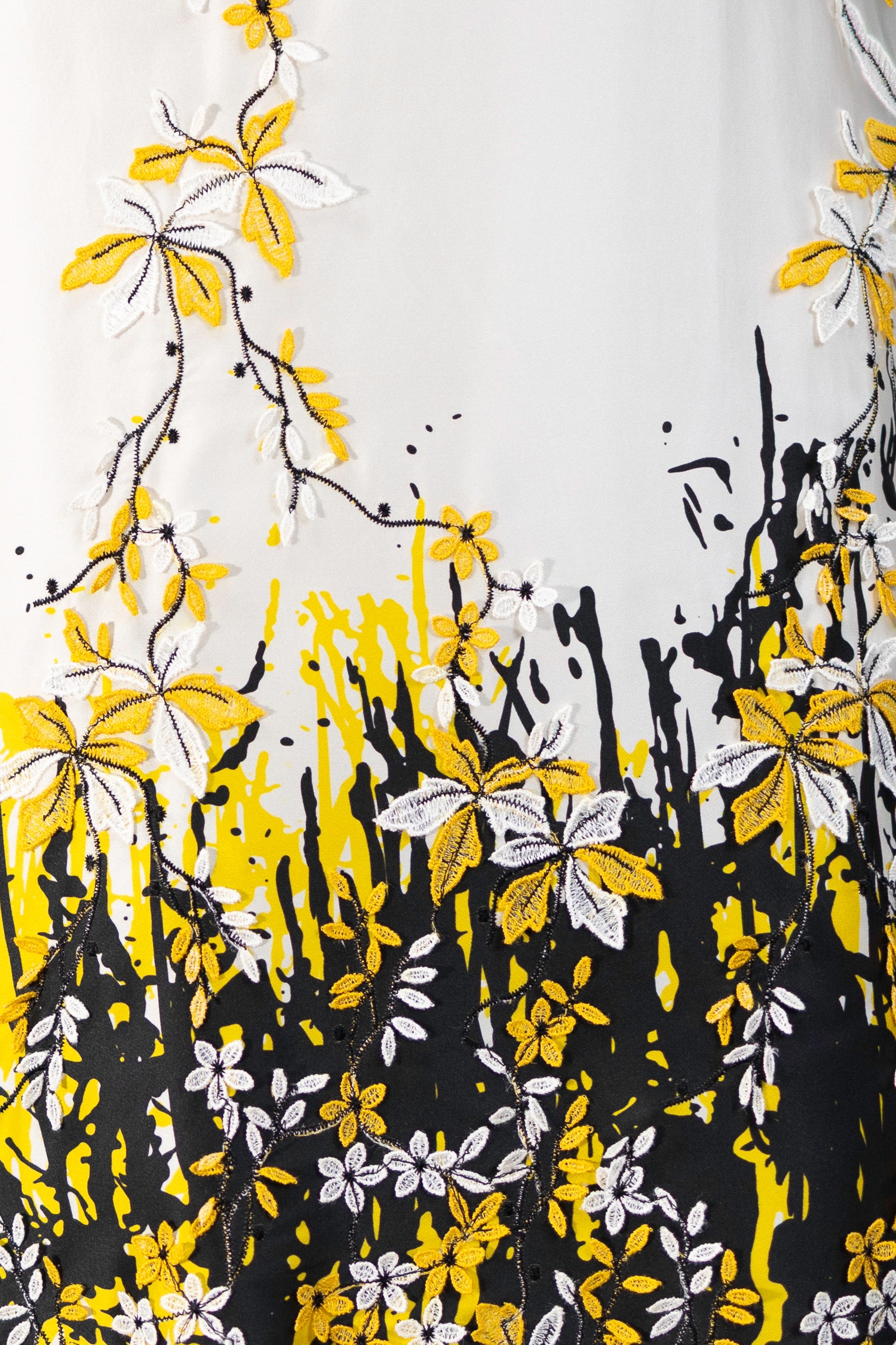 Flora Shift Dress – Embroidered Silk Organza