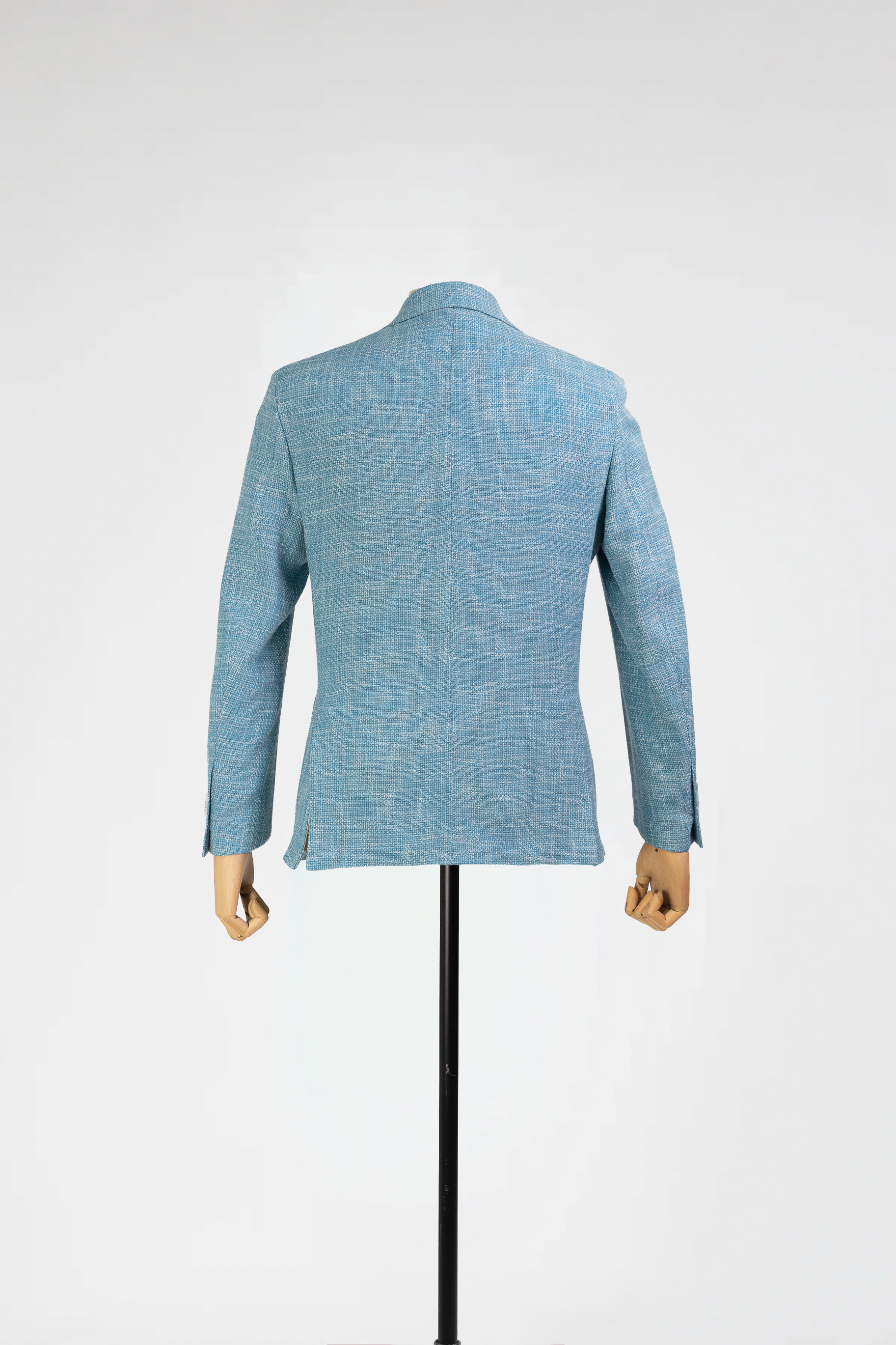 Sky Blue Italian Wool Blend Blazer