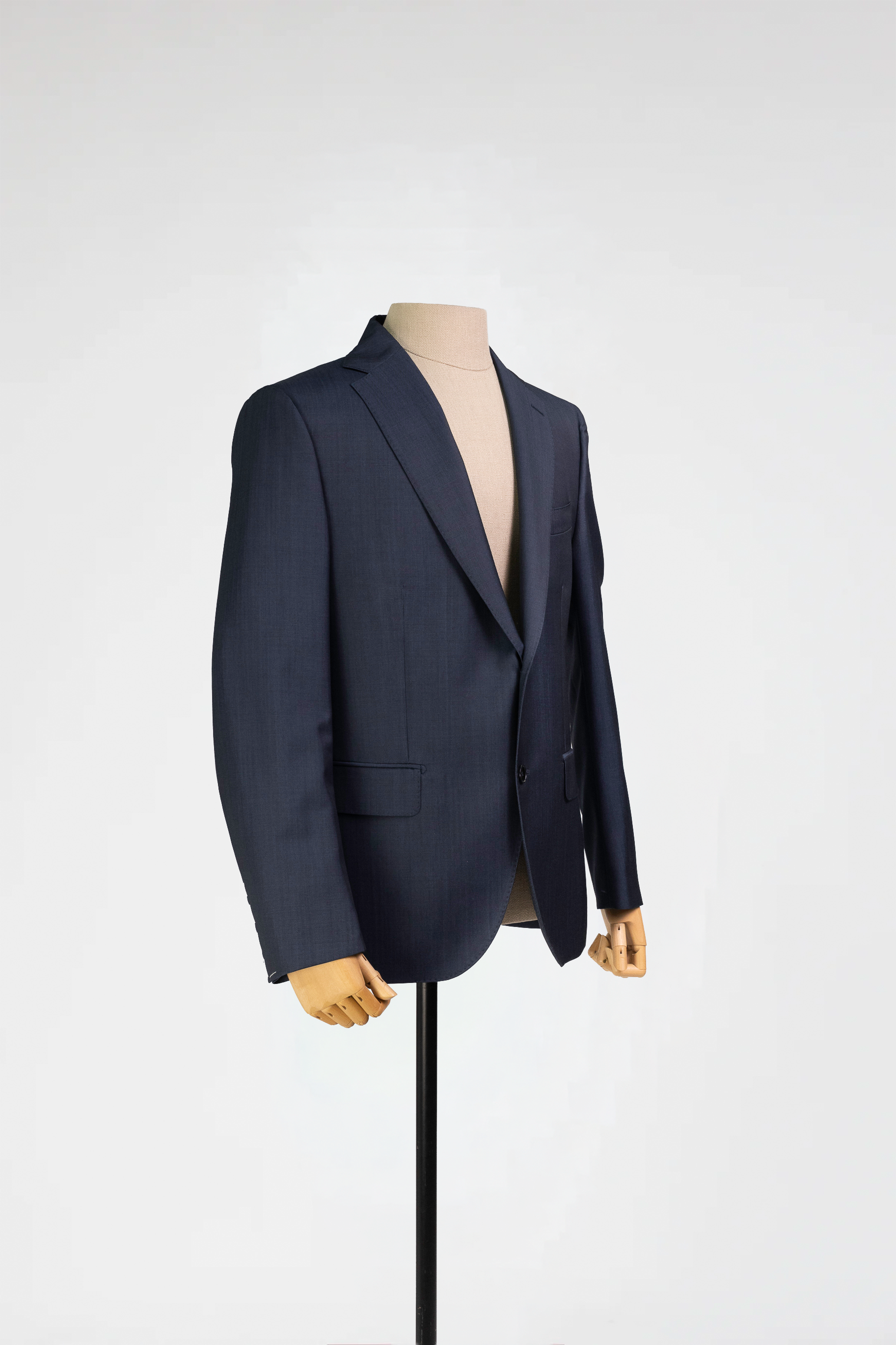 Navy Italian Silk-Wool Blazer