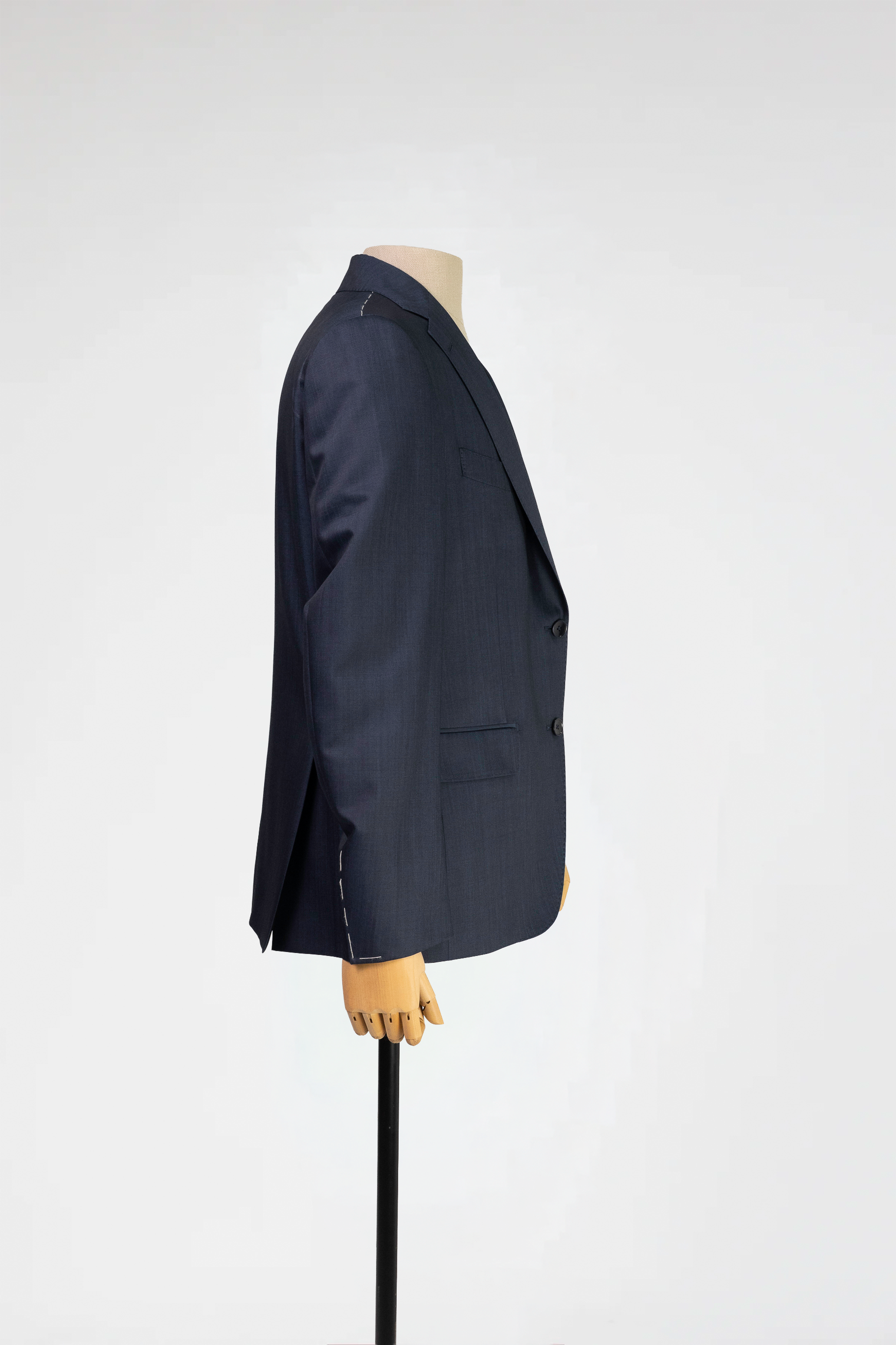 Navy Italian Silk-Wool Blazer