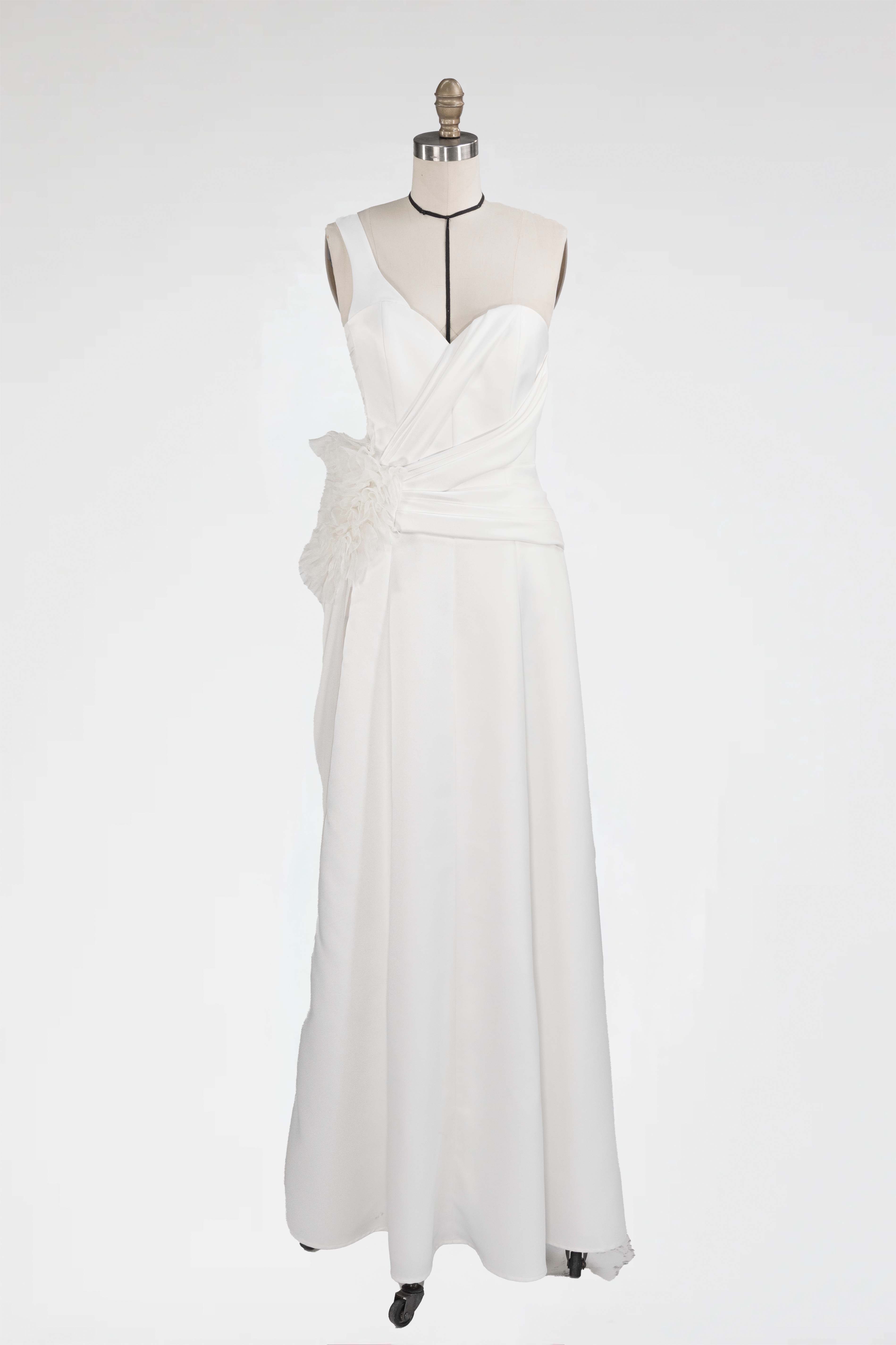 The Marigold Bloom Draped Gown