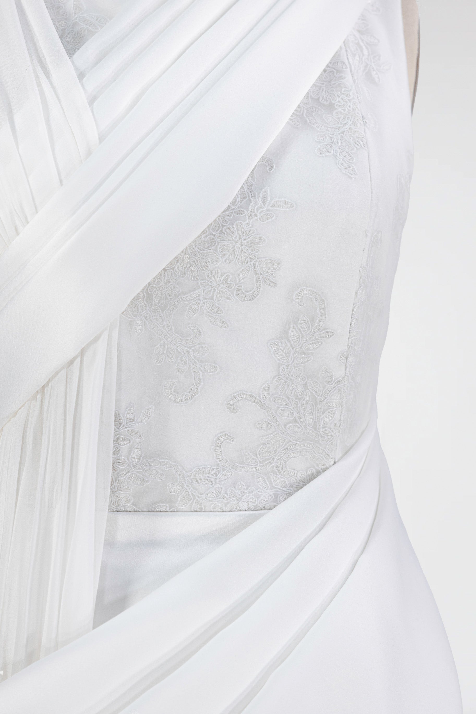 Sculptural Draped Gown