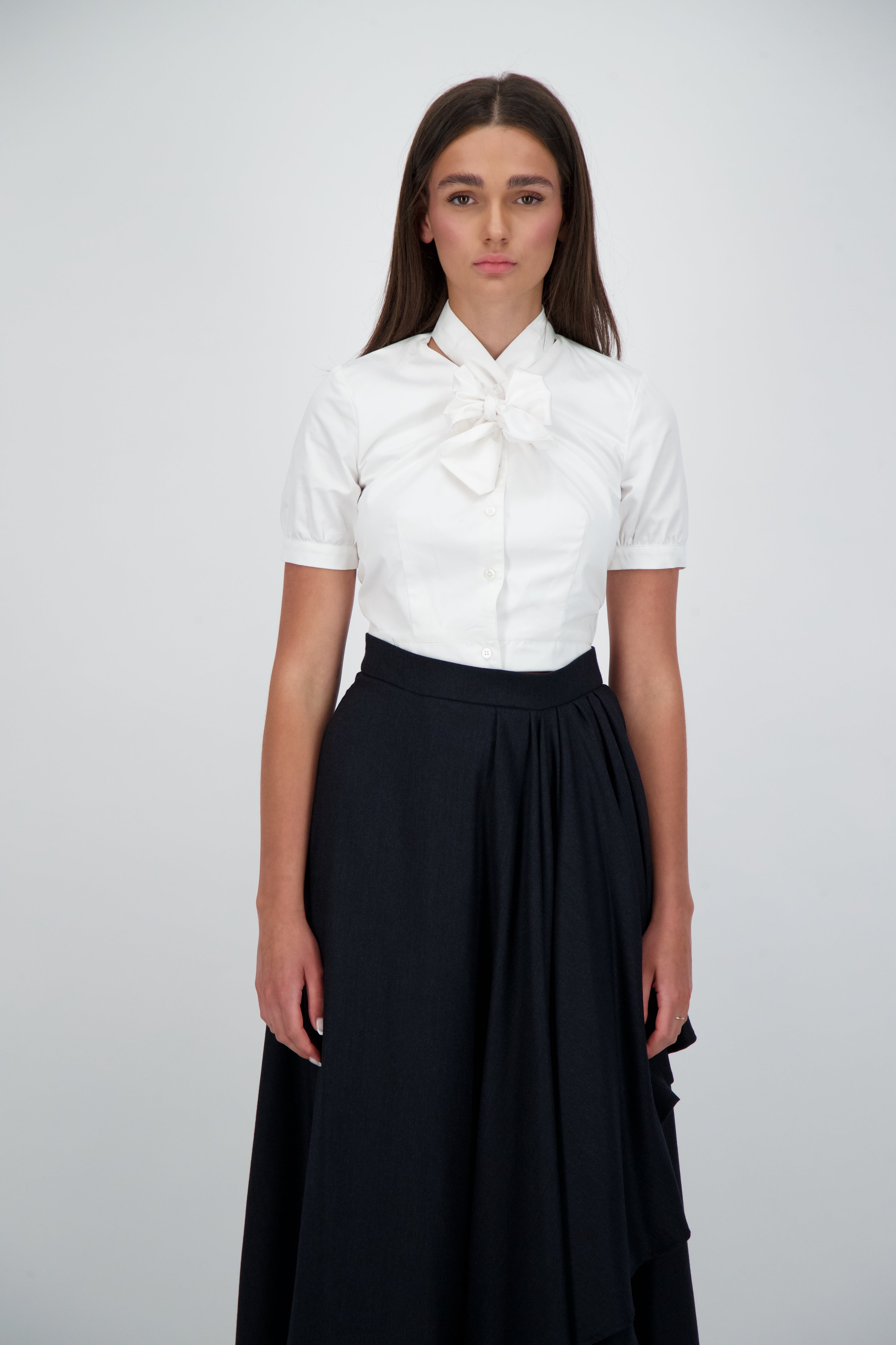 Elegant Bow-Tie Blouse