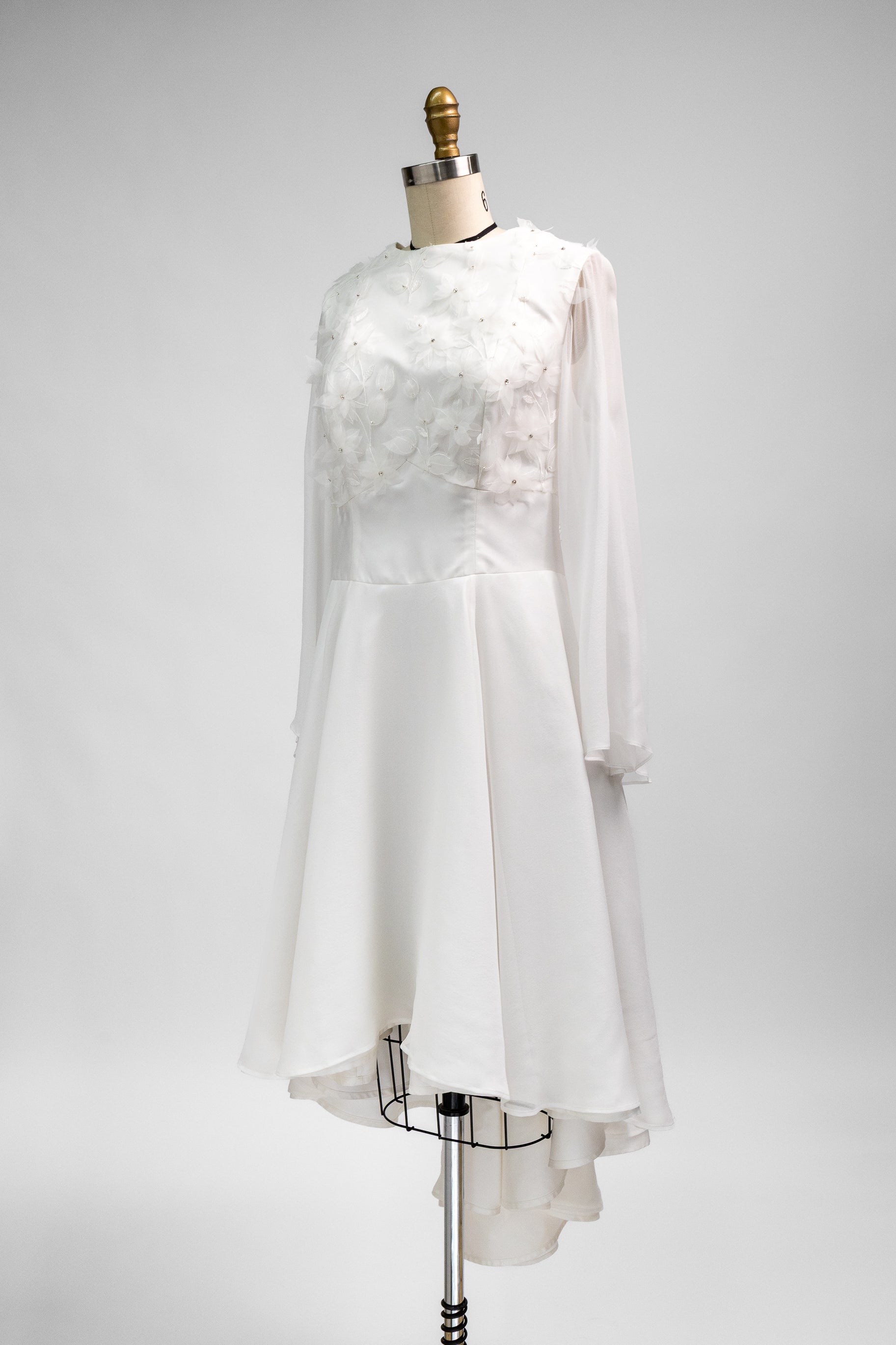Cascade Silk Chiffon Dress
